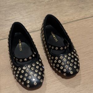 Crewcuts Black Studded Dress Shoes for Kids